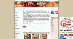 Desktop Screenshot of lchfrecept.com